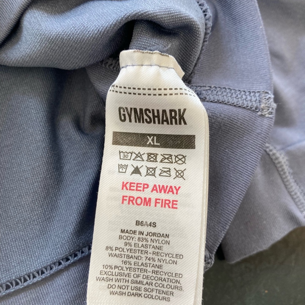 Gymshark Shorts Womens Large Gray High Waist Biker Compression Gym XL - Picture 9 of 9